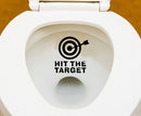 Creative Hit The Target Letters Removable Waterproof Toilet Mural Wall Stickers