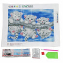Three Tigers Baby 5D Diamond DIY Painting Crafts 44x34cm Y1B5