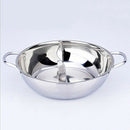 28cm Hot Pot Twin Divided Stainless Steel 28cm Cookware Hot Pot Ruled Compa