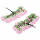 144pcs 2CM PE Rose Foam Mini Flower Bouquet Solid Color/wedding decoration  R2Y9