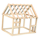 Log Cabin Unfinished Wood Cabin Kids Children Educational Toys Kids Play Fun