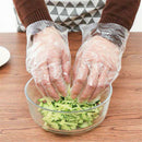 50pcs disposable gloves PE plastic film fingers clean gloves hair dye gloves M&E