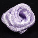 100PCS/Lot Mini Handmade Satin Rose Ribbon Rosettes Fabric Flower Appliques P6P6
