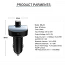 Bluetooth Car Hands-free Kit FM Transmitter MP3 Player Dual USB Charger