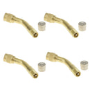 4pcs/lot Bike Motorcycle Car Tire Stem Extender Tyre Valve Extension Adaptor 135