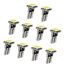 10pcs T10 1206 9SMD Car Motor White Canbus LED Side Tail Lights Bulbs Lamps