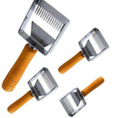 Stainless Steel Tines Uncapping Fork and Scraper Wooden Handle- Beekeeping