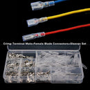 270pc Electrical Wire Connector Assorted Insulated Terminal AU Set Crimp U3O3