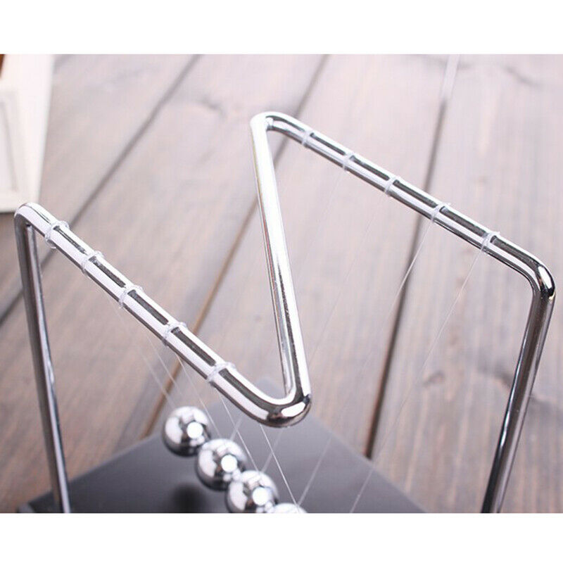 Newton Cradle Physics Pendulum Science Z-Type Wood Newton's Cradle Art In M L4T7