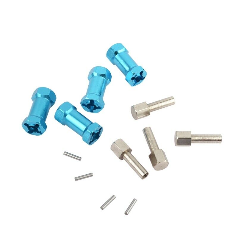 4Pcs Aluminum RC Car 12Mm Hex Wheel Hub Drive Adaptor Extension Combiner Co C1H4