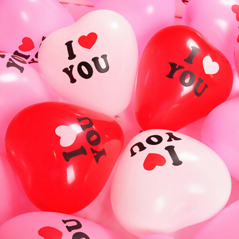 10x Romantic Love Heart Shape Latex Party Ballons Baby Shower Decorations Toys Z