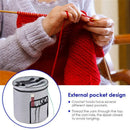 Yarn Storage Bag Organizer With Divider For Crocheting & Knitting Organizat