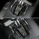 Carbon Fiber Car Gear Shift Panel Frame Cover Stickers for Ford Mustang 201