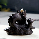 Traditional Chinese Dragon Incense Holder Porcelain Backflow Incense