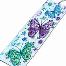 DIY Butterfly Special Shaped Diamond Painting Leather Bookmark with Tassel