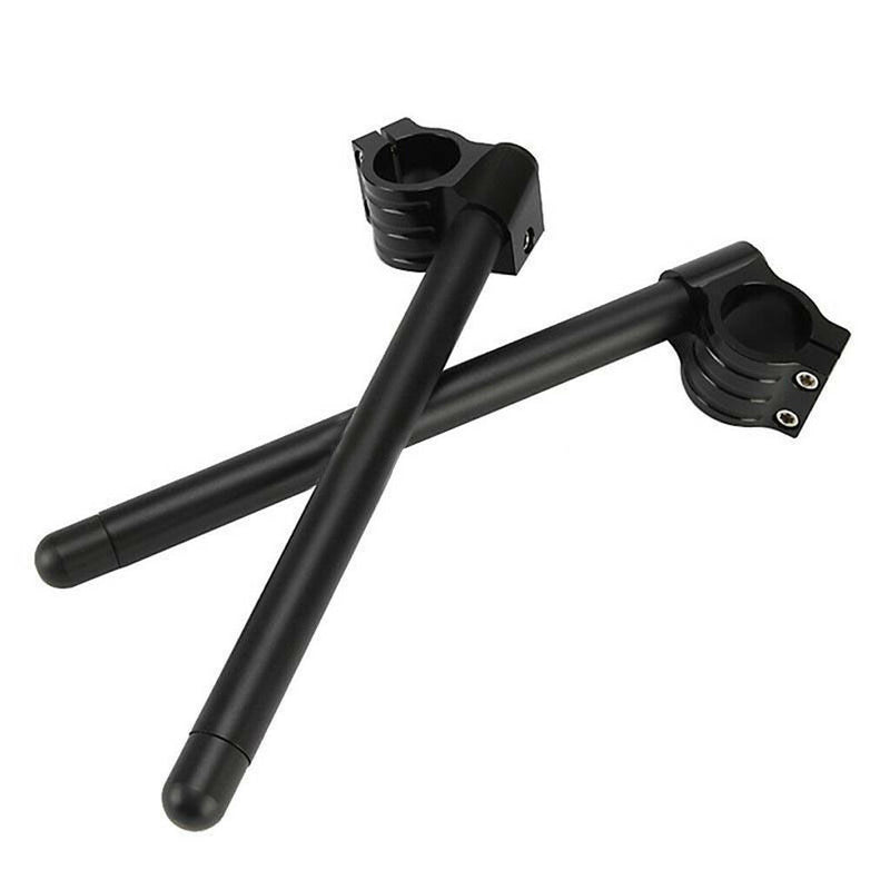 Pair 37mm Clip Ons Separable Handle Bars Forks Durable Aluminum Alloy Black
