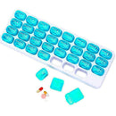 31 Day Monthly Pill Organizer Medication Pod Compartment Travel Planner