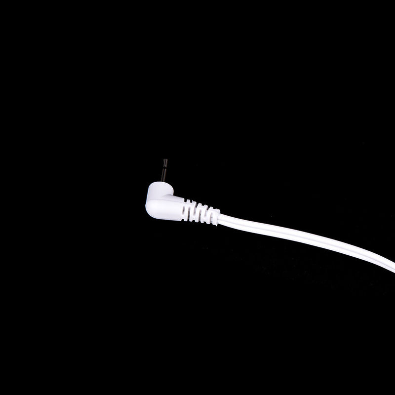 Electrode Lead Wires with 2 Ear Clips for Tens Machine Massager 2.5mm rsJCAU Gn