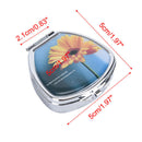 1PCS Portable Pill Box Folding Metal Pill Case Medicine Organizer Randomly3C