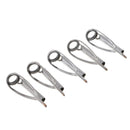 5pcs SIC Fishing Rod Guides Tips Line Repair Kit Rings Stainless Steel Frame