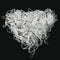 Hot 500pcs Hair Tie Band Ponytail Holder Elastic Rubber Clear White Women Girls