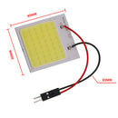 2X 48 Smd Cob Led T10 12V White Light Car Interior Panel Lights Dome Lamp Bulb3c
