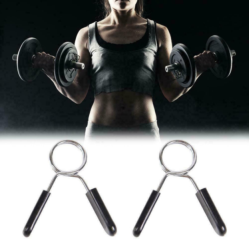 30mm 2pcs fitness dumbbell bar general barbell bar clip New prevent spring W2E6