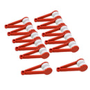 24Pcs Mini Microfiber Spectacles Eyeglasses Cleaner Brush Wipe Kit Soft Red