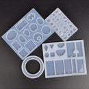 Casting Molds and Tools Set,Jewelry Molds Include 127Pcs Assorted Styles Si W5M8