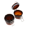 2, Amber, Empty, 120 Gram Plastic Pot Jars, Cosmetic Containers