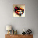 Mouth 5D Full Drill Round Diamond Painting Embroidery Kits Cross Stitch