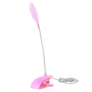 3Pieces Gooseneck Desk Lamp Eye-Caring Bedside Clip-On Lamp Bedroom Kids