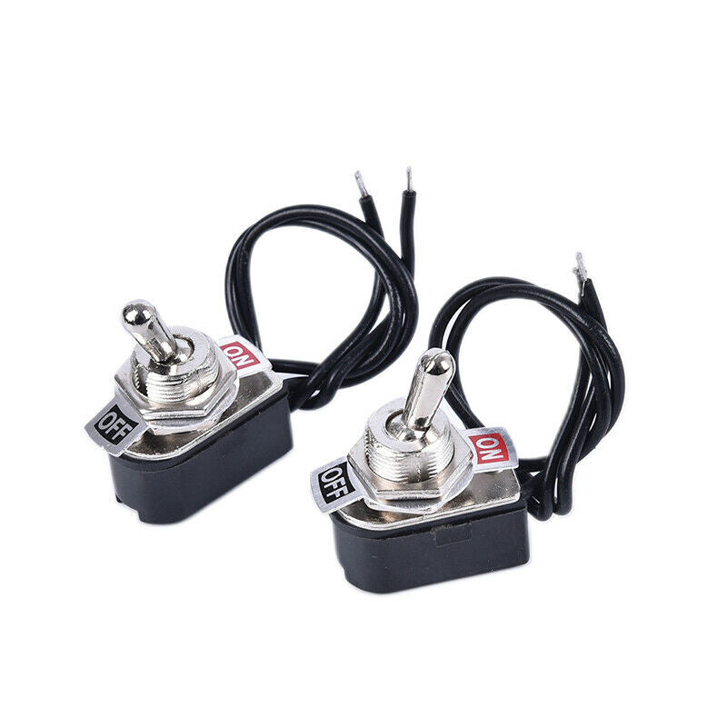 KNS-1 6A 250V AC On-Off Prewired Standard Toggle Switch SPST Contacts Switc Ew