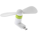 Mini Portable Power Small Micro USB Cooling Fan For Android Cell Phone White