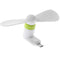 Mini Portable Power Small Micro USB Cooling Fan For Android Cell Phone White
