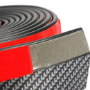 2.5M Car Front Bumper Spoiler Lip Splitter Valance Chin Protector Carbon Fiber