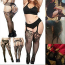 Plus Size Sexy Women BodyStockings Suspender Pantyhose Tight Stockings Bodysuit