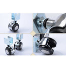 4Pcs 2 Inch Crib Casters Cabinet Clamp with Brake Wheels Nylon Furniture Ha