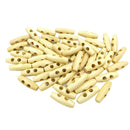 50pcs 2 Holes Wooden Buttons Sewing Horn Toggle Buttons DIY Crafts Scrapbook