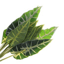 2pcs 49cm Artificial Plant Plastic Taro Leaf Realistic Plant Table Decor