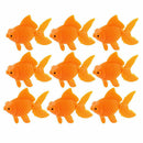 10pcs Orange Plastic Fish Tank Ornament .Artificial Swing Tail Goldfish