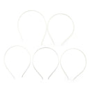 5Pcs 3mm Metal Tiara Headbands Hairbands Simple Temperament Girl Hair Clips ME