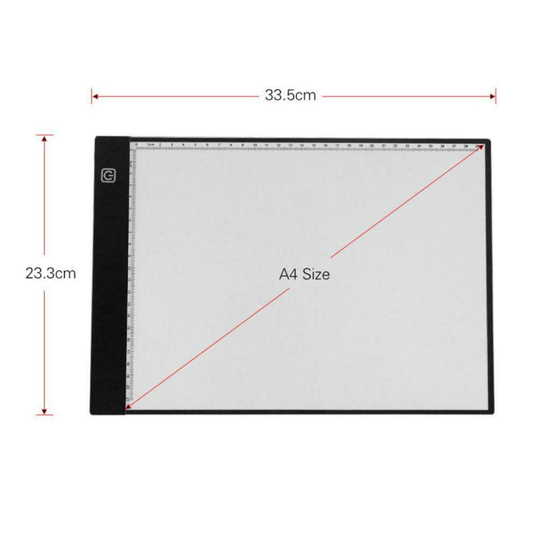 LED Tracing Light Box Board  A4 Drawing Copy Pad Table Stencil Display