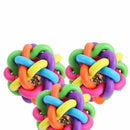 Woven ball, natural rubber, Dia. 10 cm, for dog H4L2