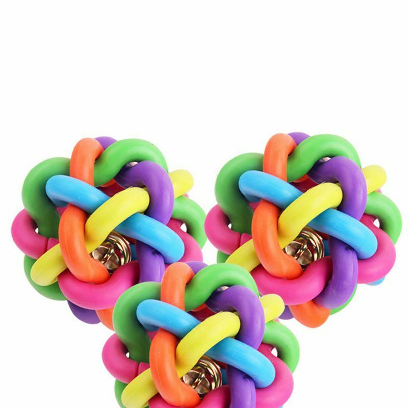 Woven ball, natural rubber, Dia. 10 cm, for dog H4L2