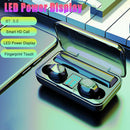 F9 TWS Bluetooth V5.0 Headphone Stereo Earphones Earbuds w/2000mAh Power Bank