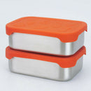 Portable Stainless Steel Lunch Box Silicone Lid Bento Food Container Crisper