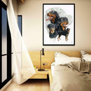 5D DIY Full Drill Diamond Painting Dogs Group Cross Stitch Embroidery Kits