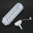 1X Clear White Plastic Squeeze Sauce Ketchup Cruet Oil Bottles 8oZ