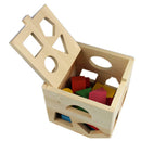 13 Holes Intelligence Baby Wooden Toys Box Geometry House Shape Cube Class TFC